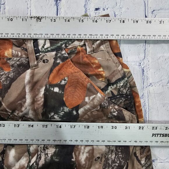 Outfitters Ridge MENS L 36-38 Camo Fusion 3D Cargo Jeans Pants Brown - Picture 4 of 10